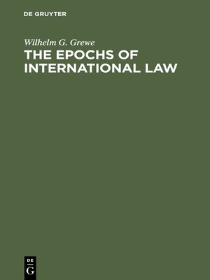 cover image of The Epochs of International Law